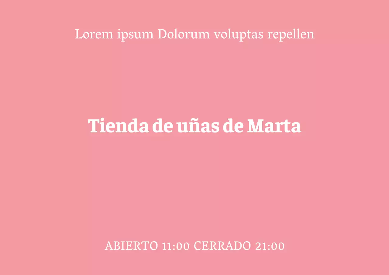 Tienda de uñas_Póster de garaje