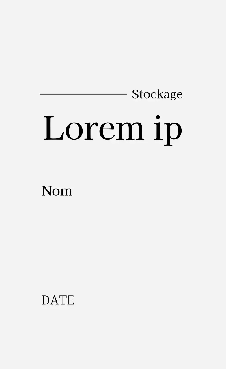 Étiquette de cuisine grise à texte simple
