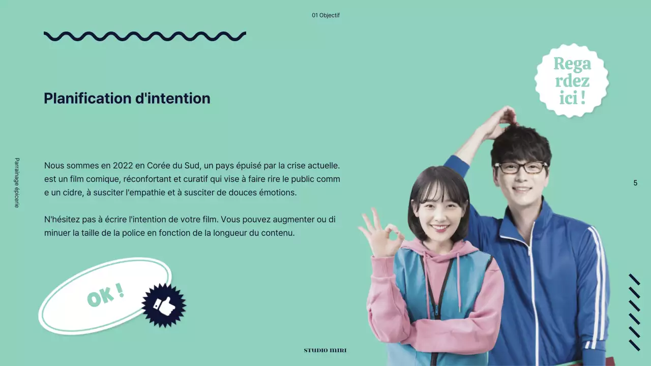 Une proposition de parrainage publicitaire pour un film haut en couleurs