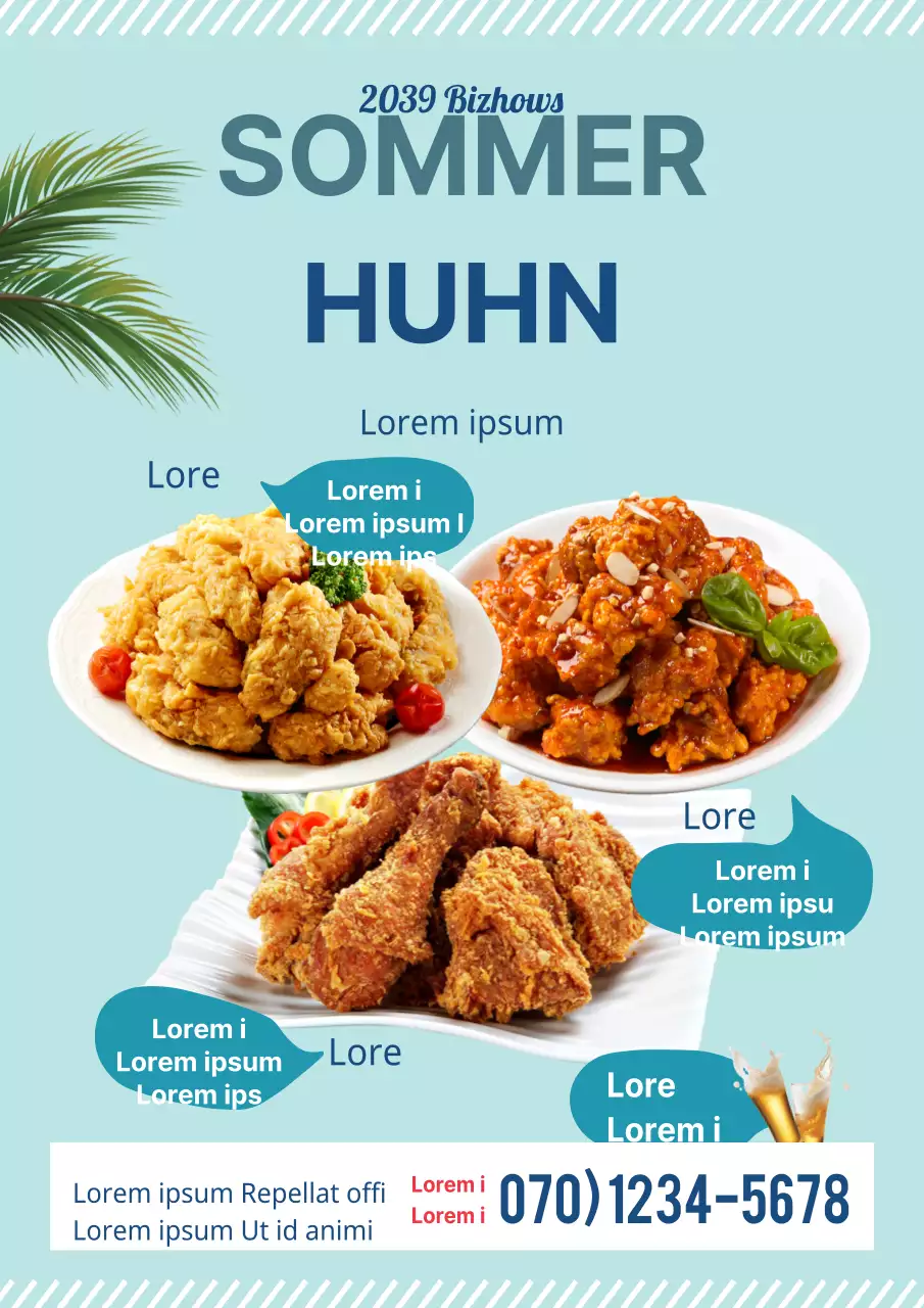 Bewerben Sie ein neues Sommermenü mit einem Foto einer minzigen, erfrischenden Limonade