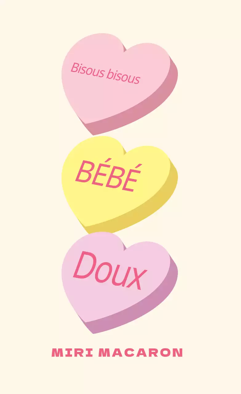 Etiquette de café mignonne avec illustration rose