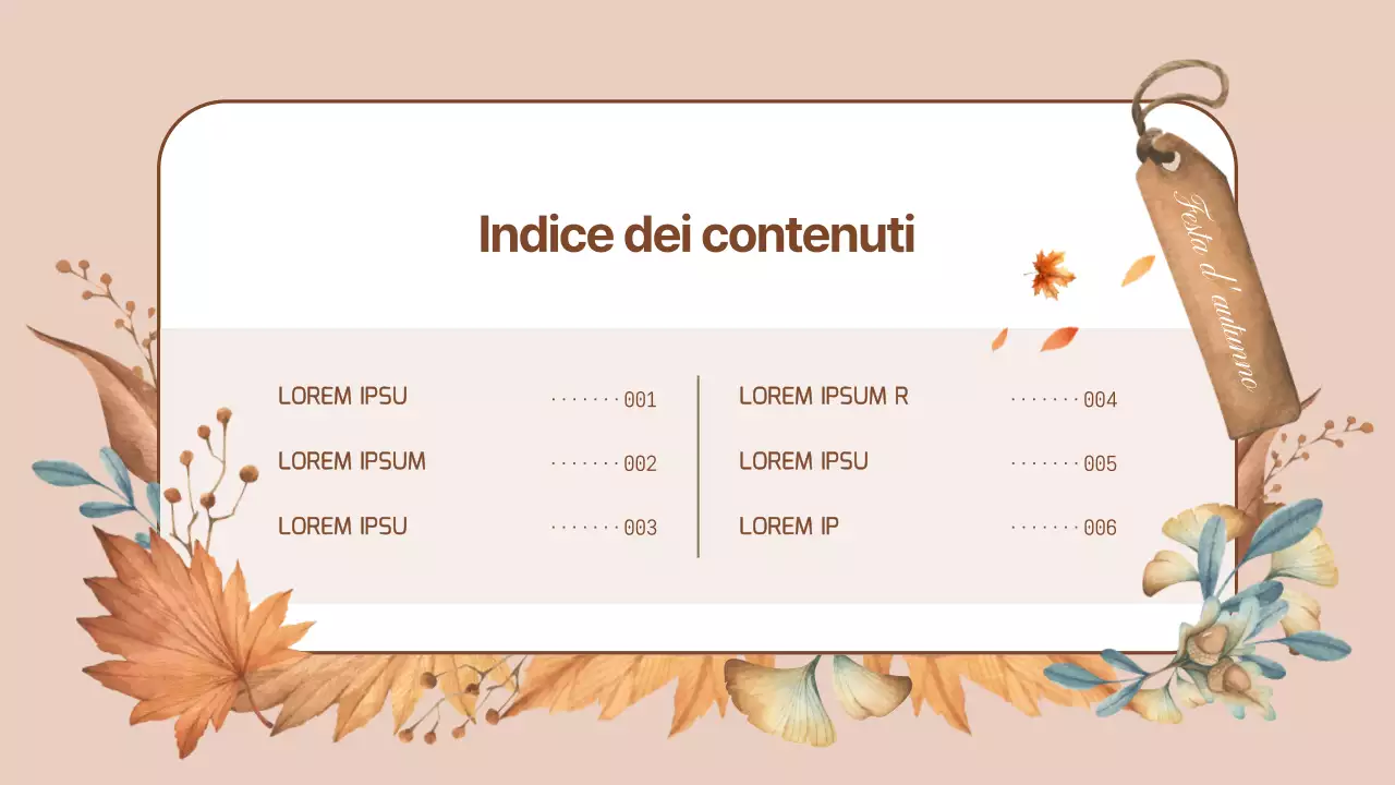 La vostra guida agli eventi autunnali arancioni e naturali