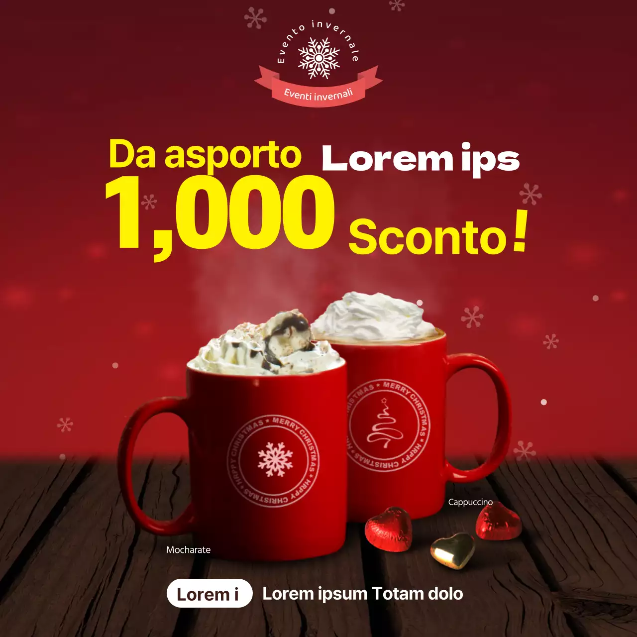 Promuovete il vostro menu natalizio con una foto in rosso