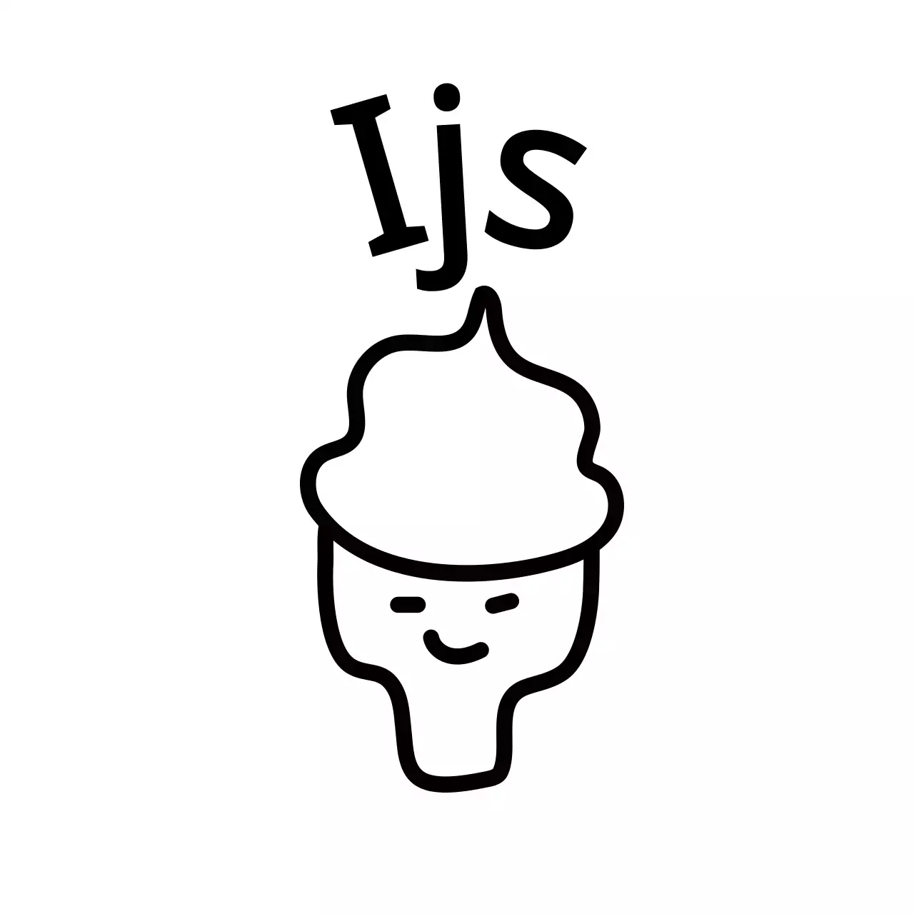 Eenvoudige zwarte lijnillustratie van verschillende objecten en dieren