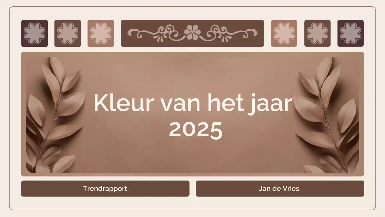 Mokka Mousse Kleur Trendrapport