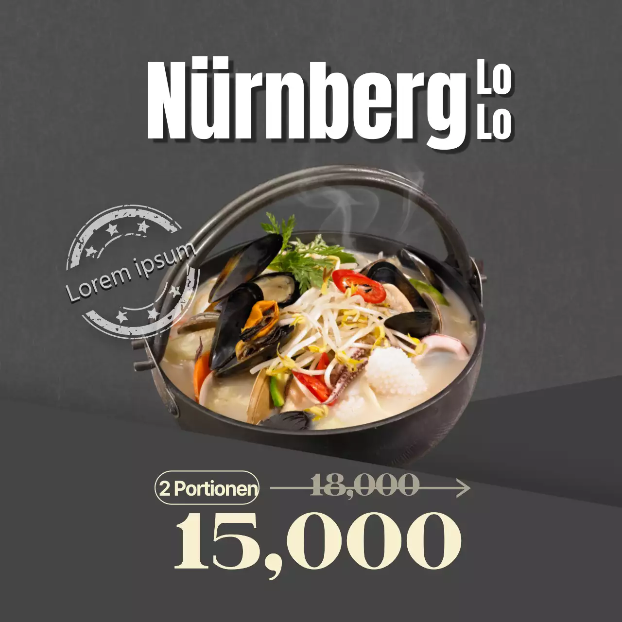 Grau und sauber Japanisch nagasaki jjamppong