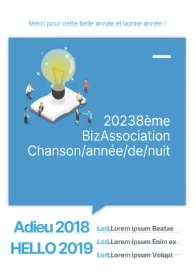 Affiche de la retraite de l'association