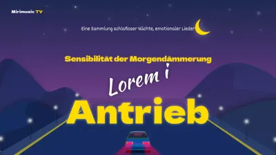 Lila Gelbe Morgendämmerung Inspirational Drive Musik Playlist