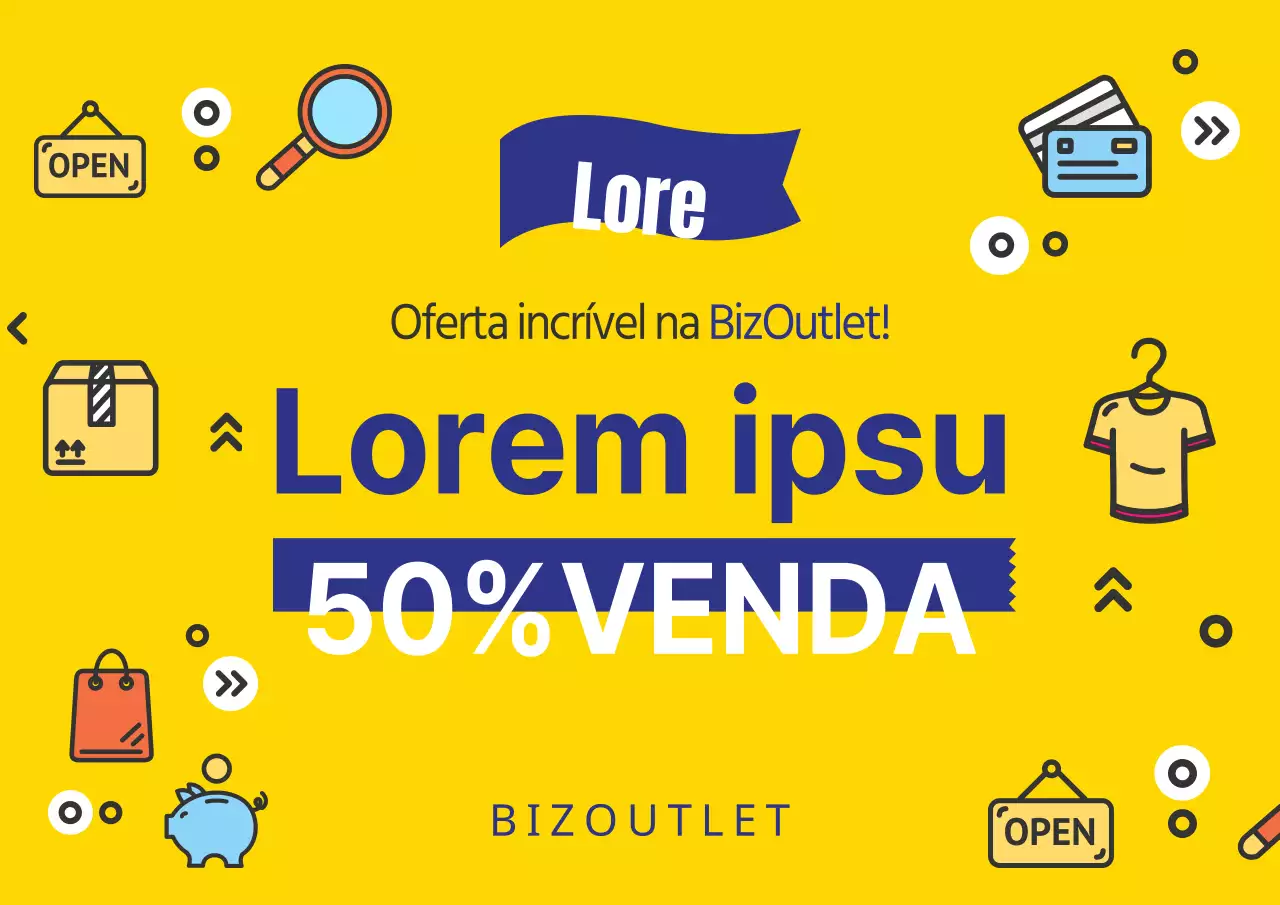 Venda em toda a loja