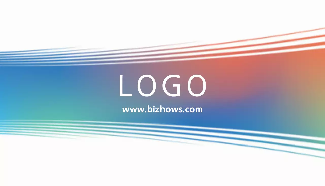 オレンジ シンプル ビジネス 名刺