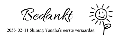 Vier je verjaardag met een schattige, handgetekende bloemenillustratie in zwart.