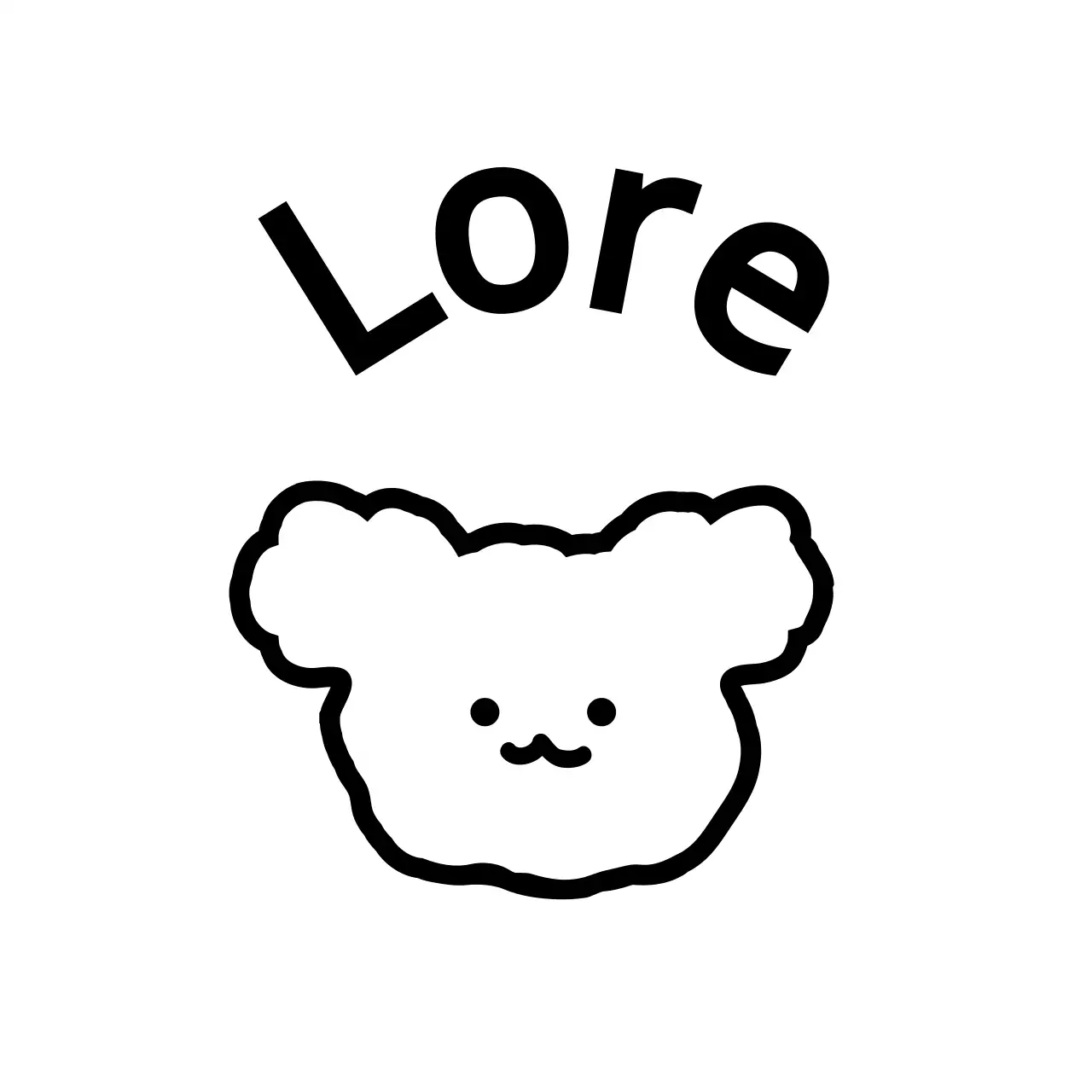 Einfache schwarze Linienillustration von verschiedenen Objekten und Tieren