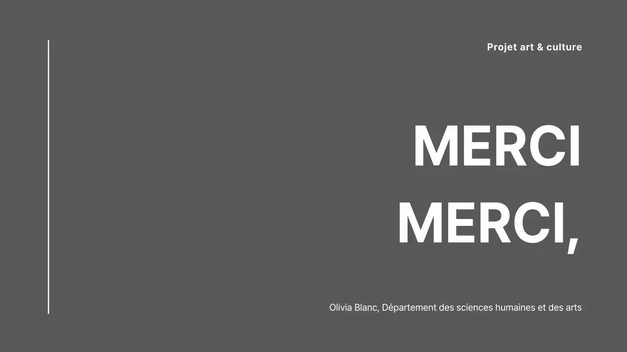 Présentations concises