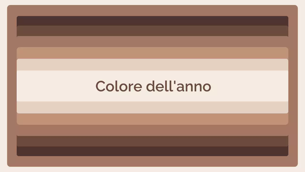 Rapporto sulle tendenze del colore mousse moka