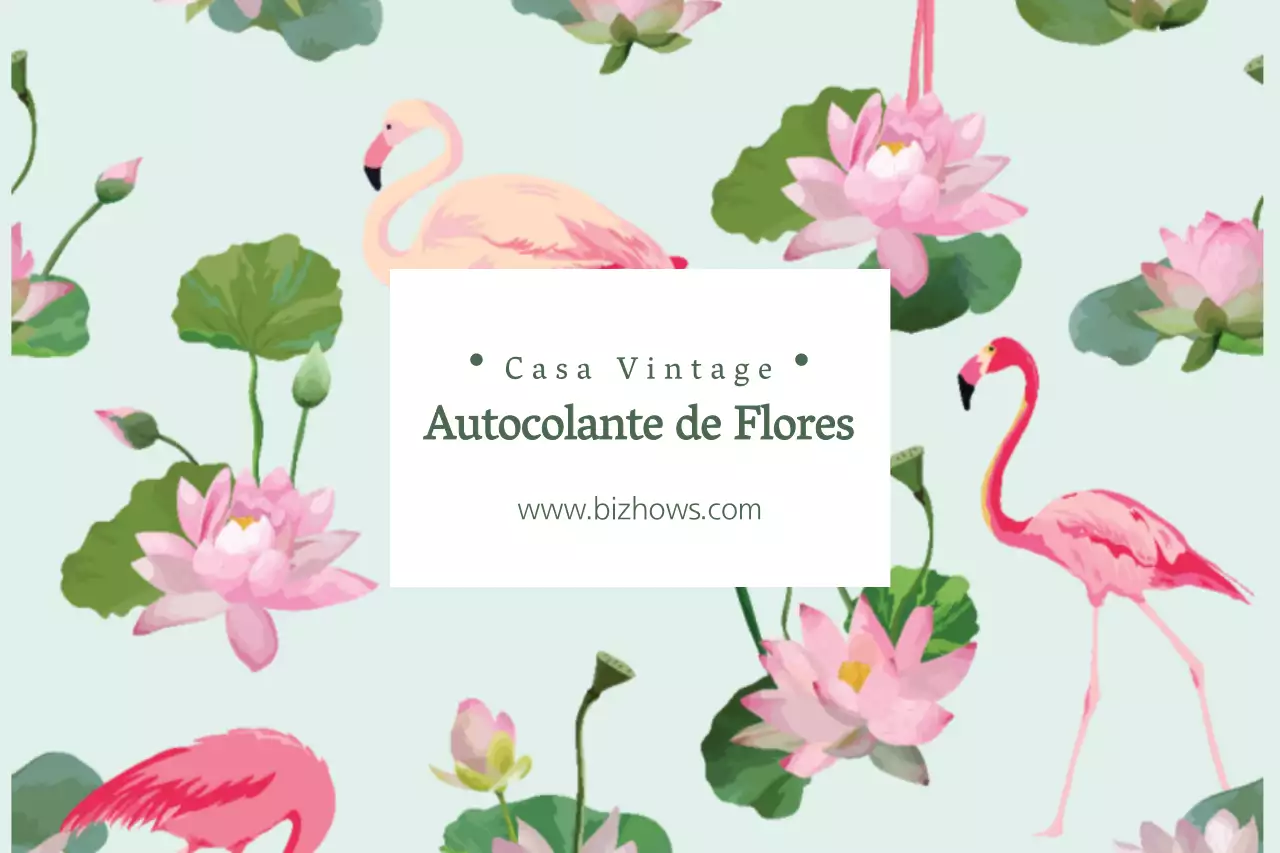 AUTOCOLANTE DE FLORES