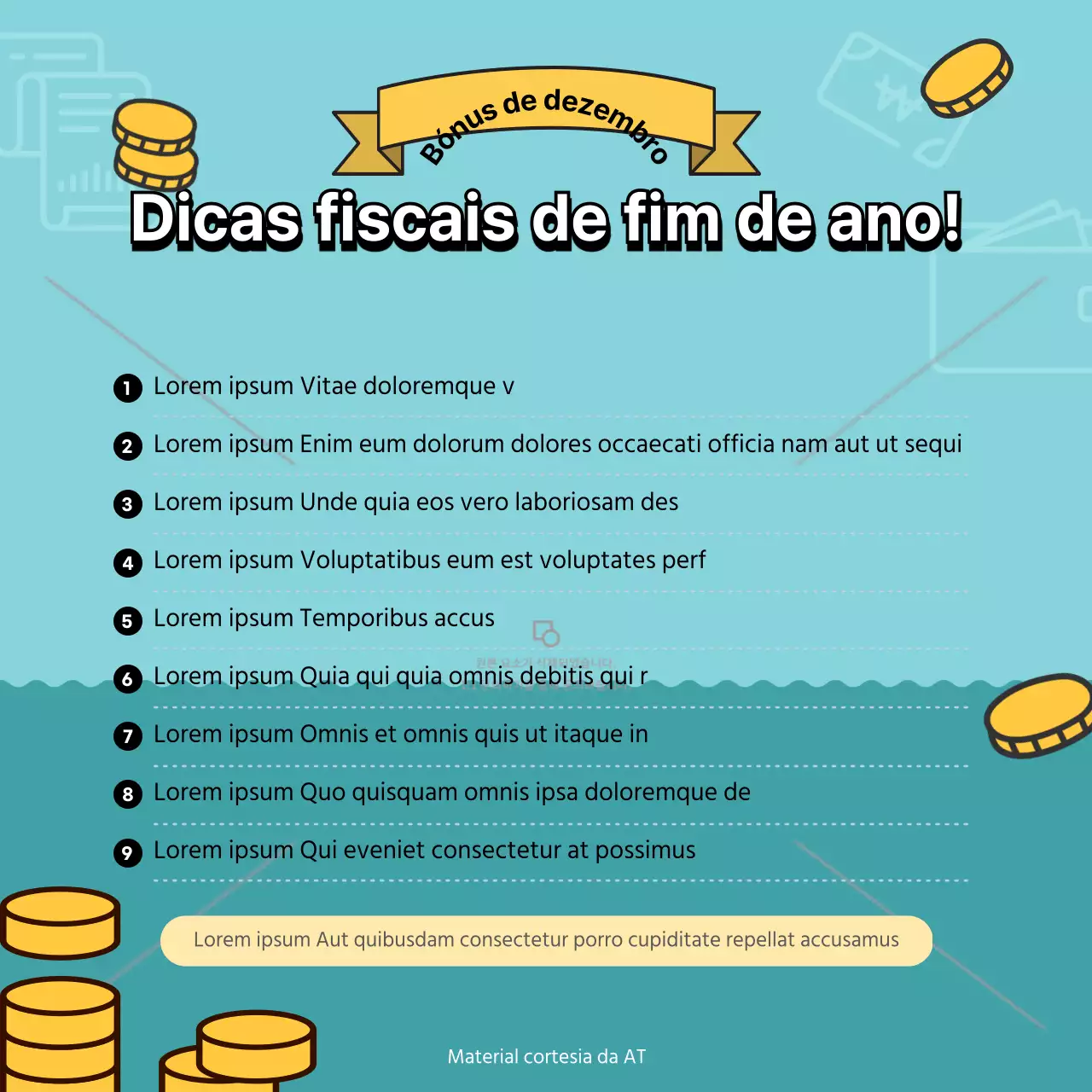 Conteúdo das redes sociais das dicas fiscais de fim de ano da Mint Colour