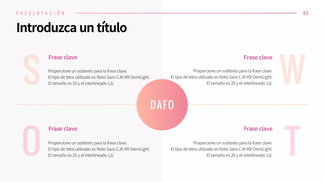 Presentación de distintos diseños con conceptos gráficos de degradado rosa