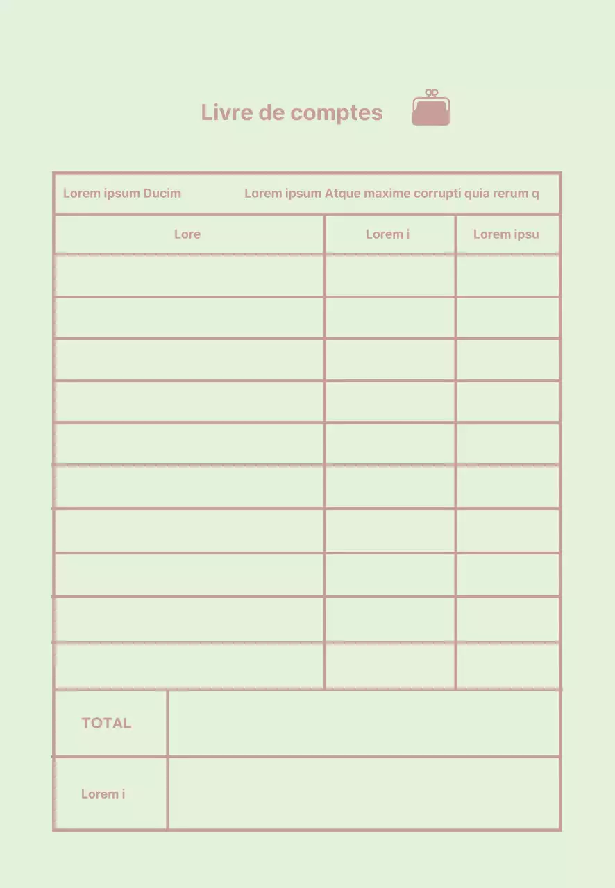 Icône de la Monnaie Livre de comptes simple