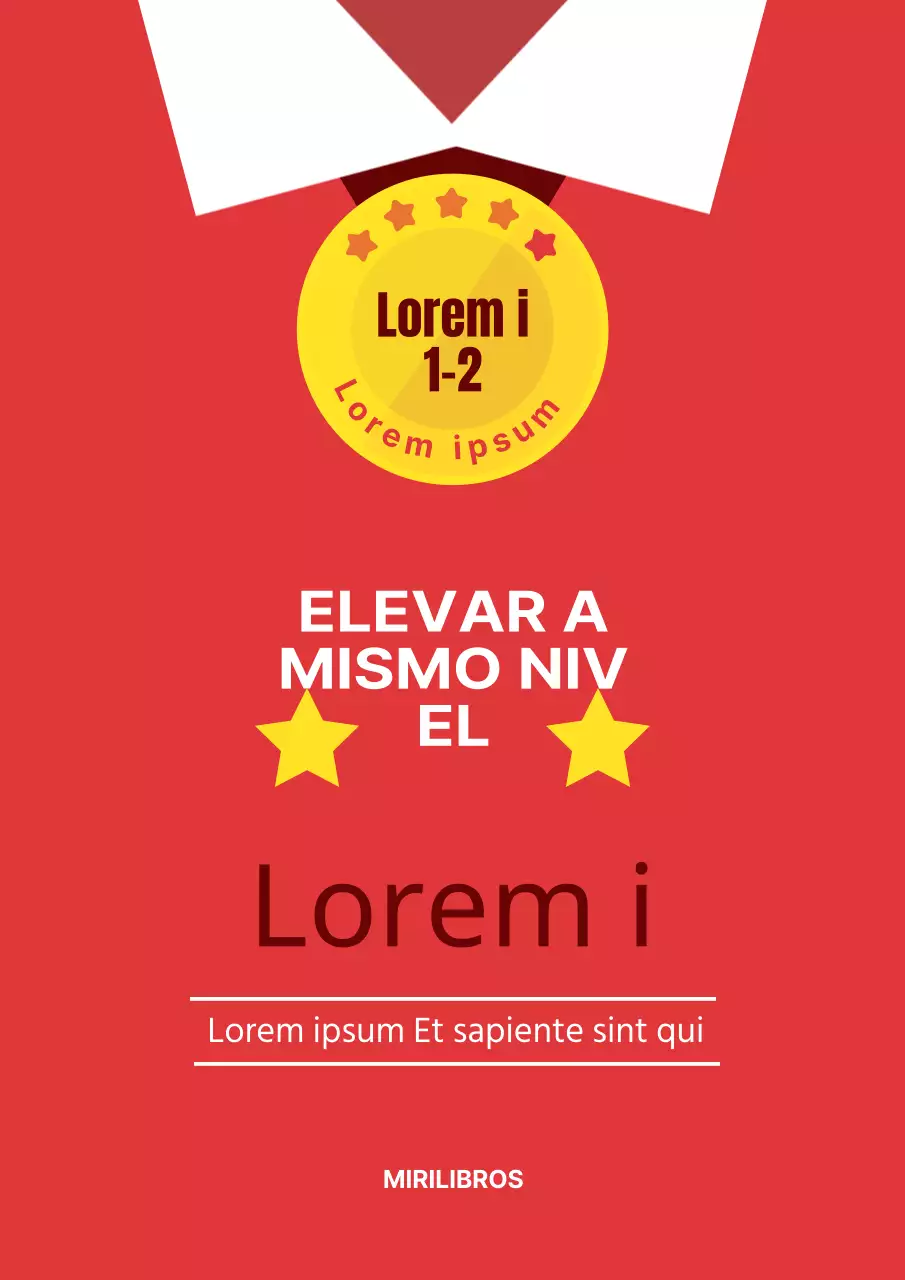 Libros sencillos de matemáticas en rojo y amarillo