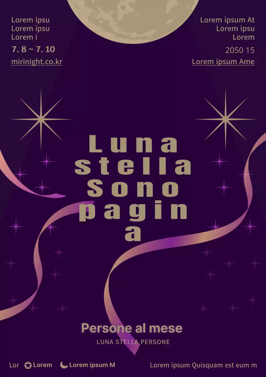 Guida al mercato notturno mensile viola e oro di Nanchino