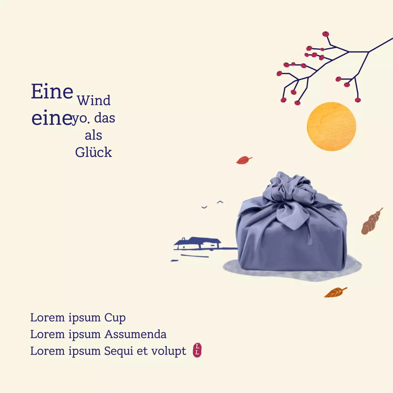 Reichhaltiges Mid-Autumn Festival Geschenk-Set Illustration Chuseok Gruß