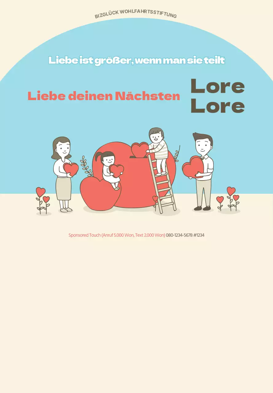 Rot, Blau und Beige für die Nachbarschaft