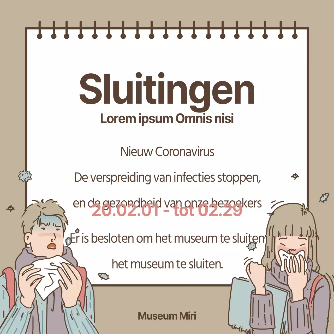 Coronavirus sluitingen