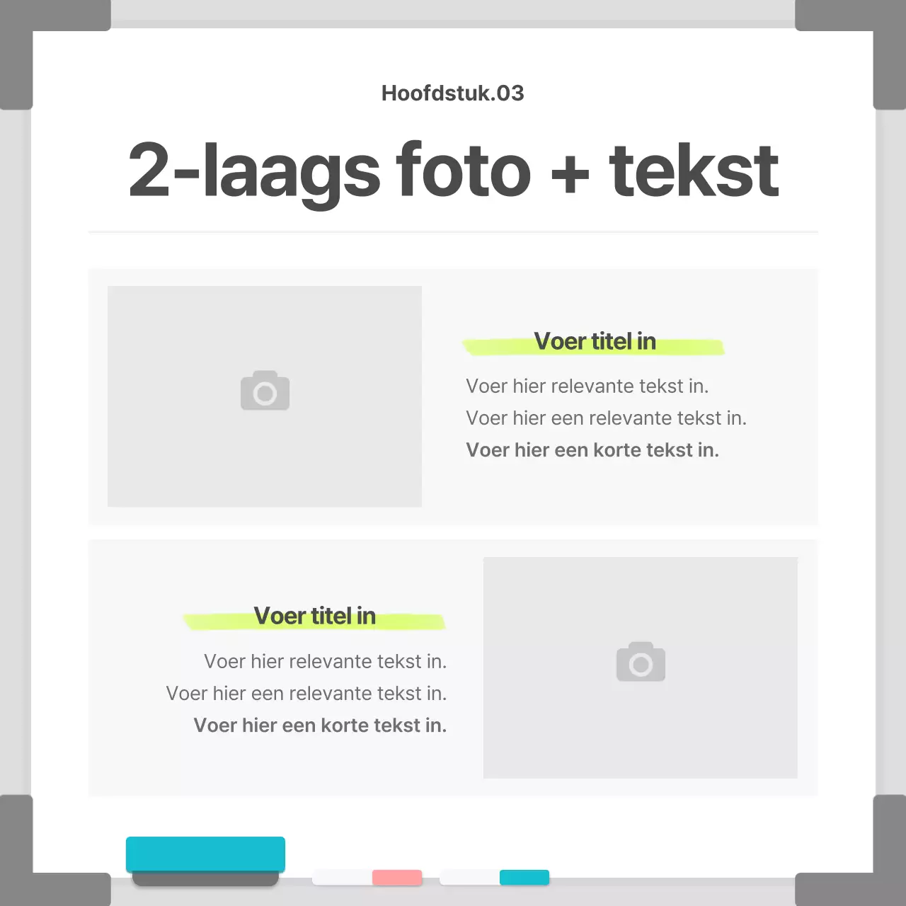 Zakelijk in een wit, eenvoudig whiteboardframe