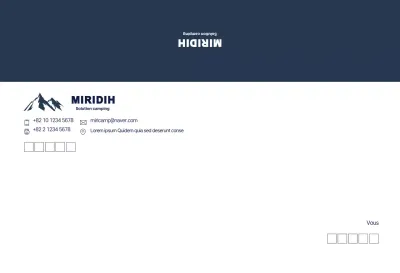 Logo bleu propre à l'entreprise