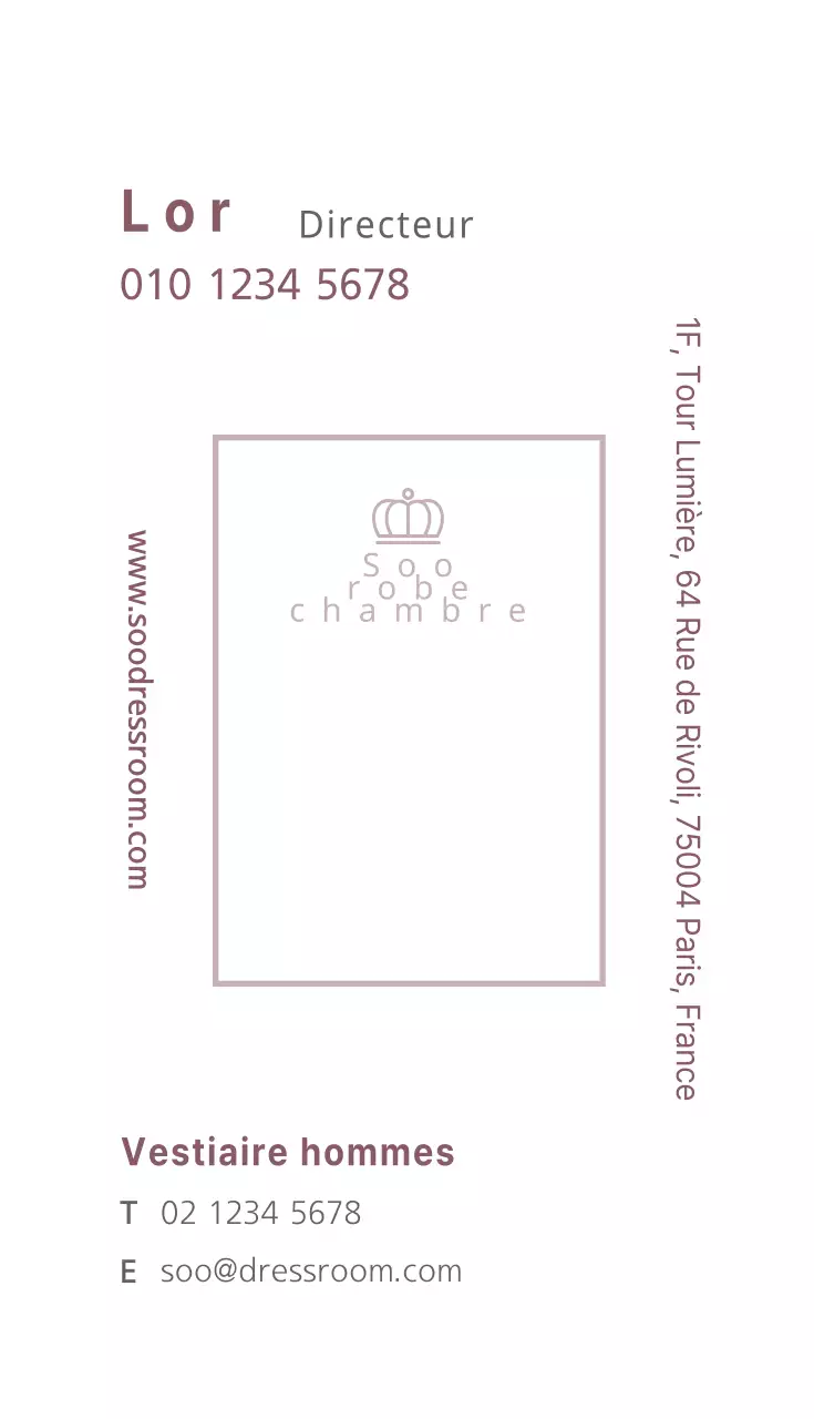 salle d'habillage soo