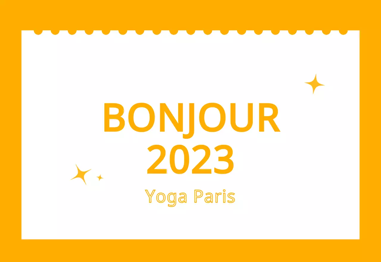 Calendriers orange à distribuer lors de la promotion de votre studio de yoga