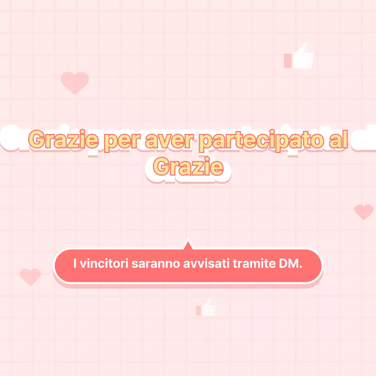 Annunciate i vincitori degli eventi sui social media in rosa