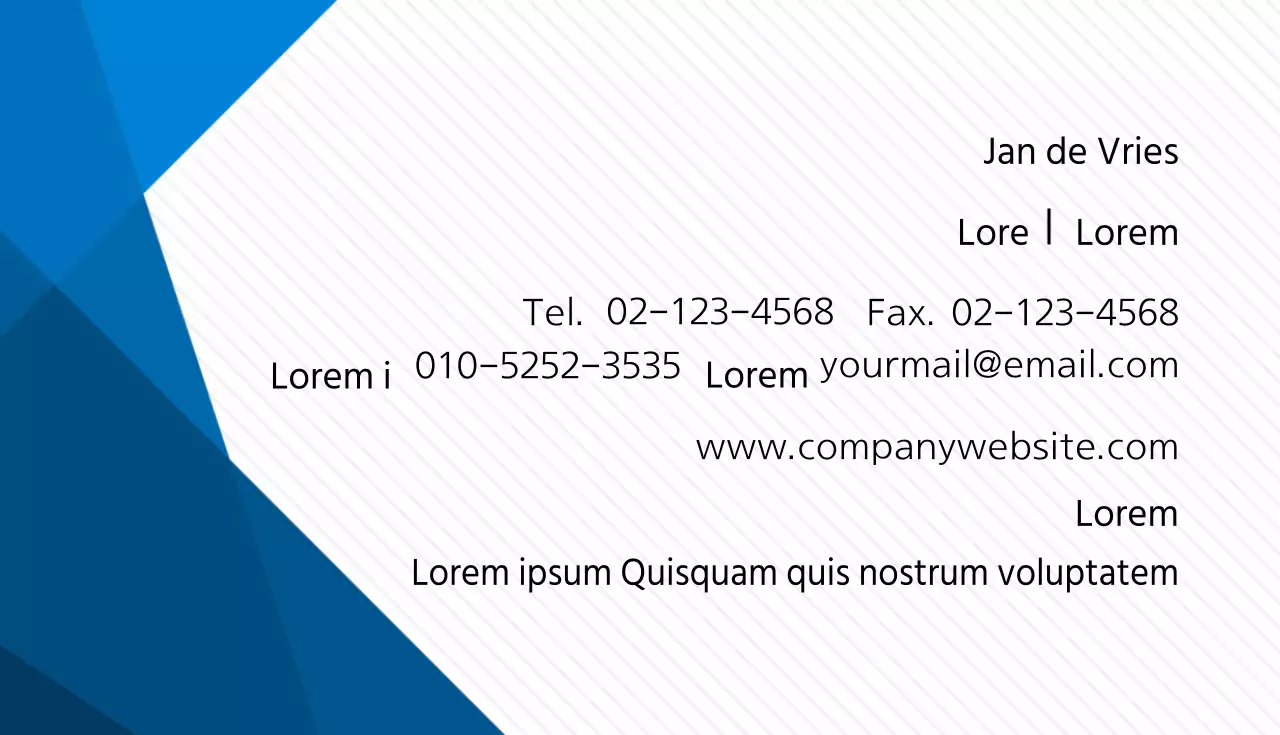 Kristallen visitekaartjes