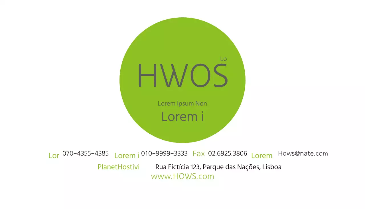 GreenSimpleBusinessCard