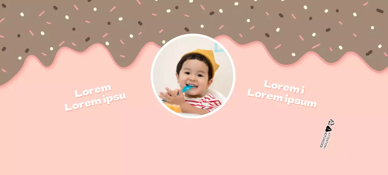 Gobelets en papier "Happy Birthday" rose et crème glacée