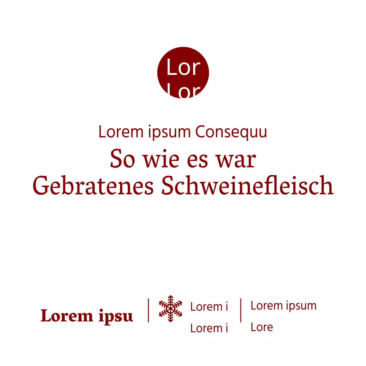 Gebratener Schweinebauch, wie er war