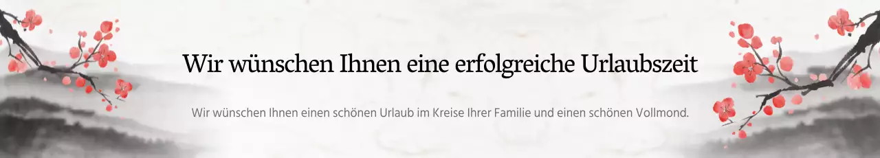 Wir wünschen Ihnen eine erfolgreiche Urlaubszeit