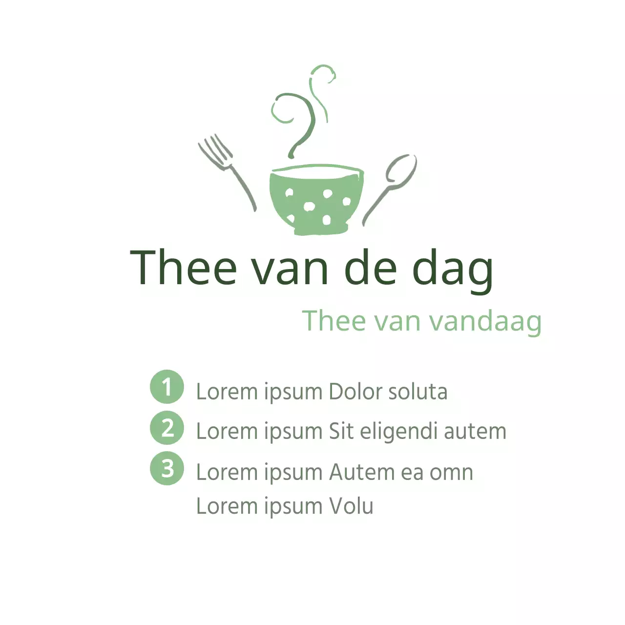 Thee van de dag