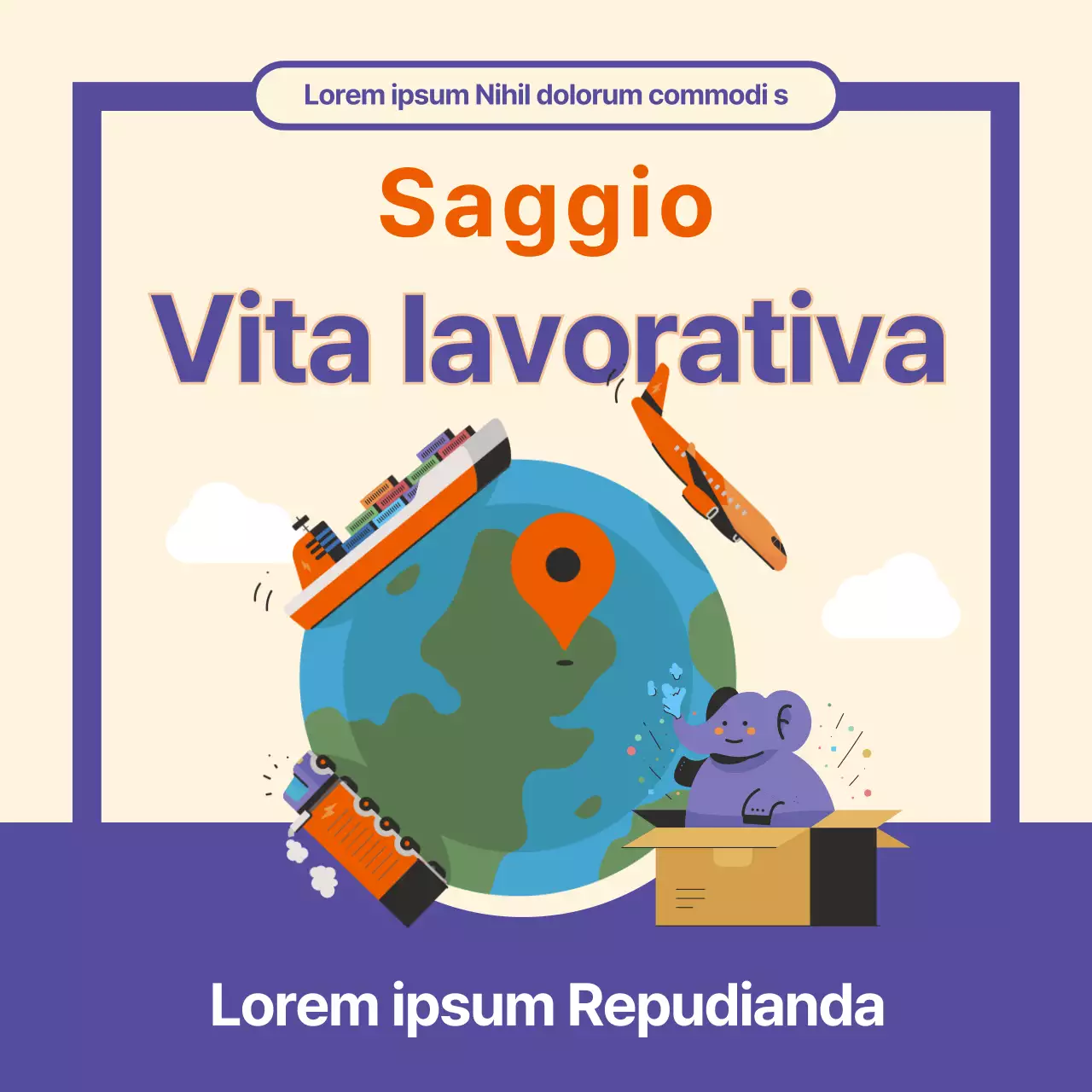 La prevenzione dei danni della pubblicità diretta per corrispondenza all'estero, viola e minimalista, spiegata