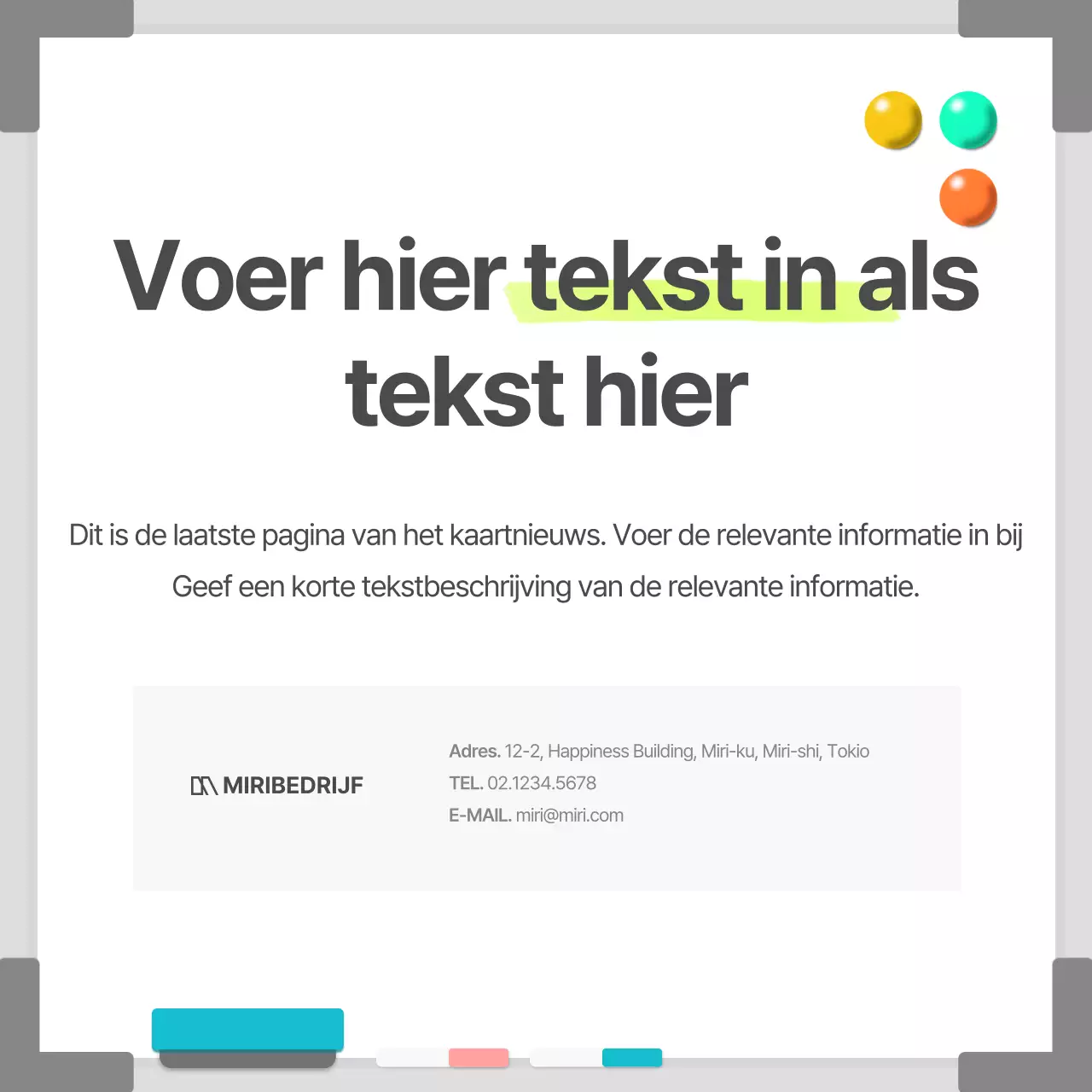 Zakelijk in een wit, eenvoudig whiteboardframe