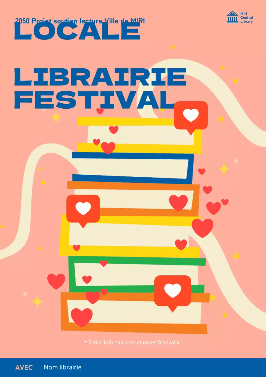 Affiche promotionnelle rose mignonne