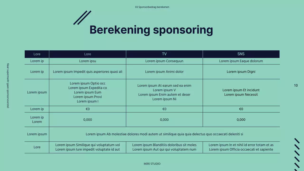 Een kleurrijk voorstel voor filmreclame-sponsoring