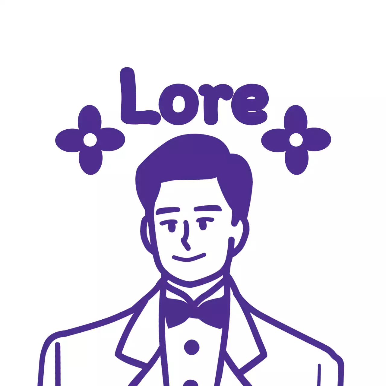 Hochzeitsfeier mit schwarzer floraler Illustration