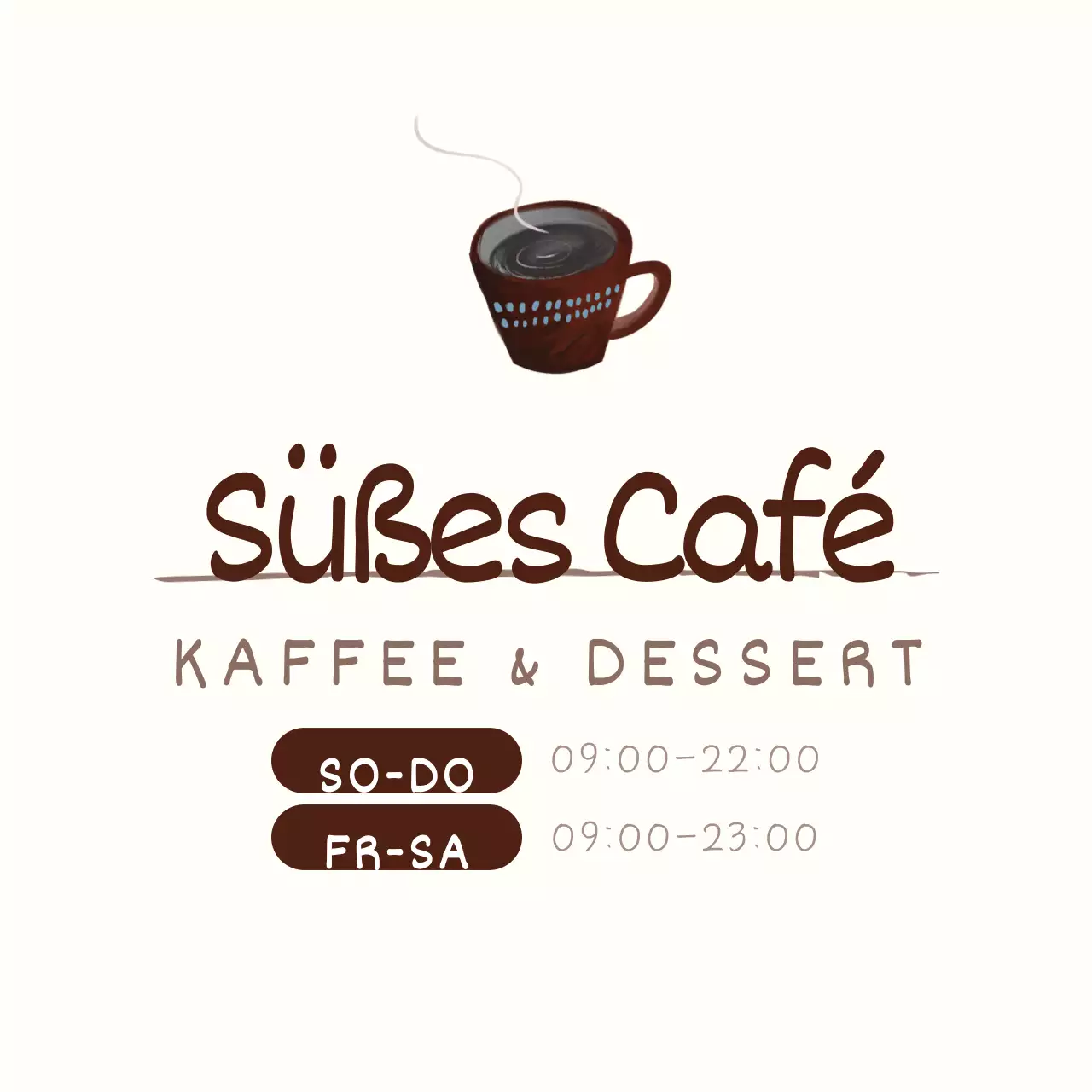 Süßes Cafe