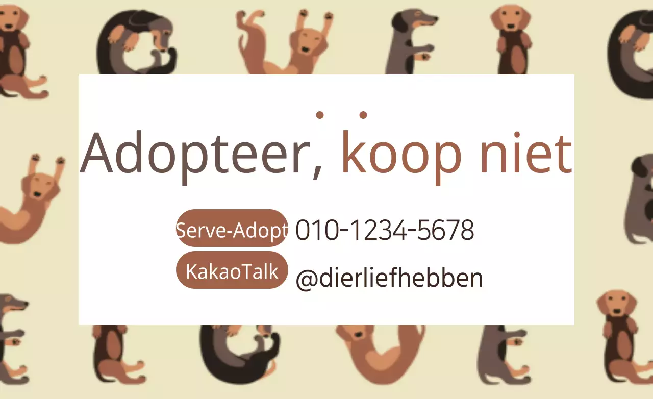Adopteer, koop niet