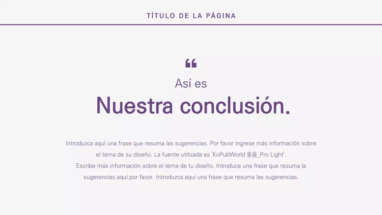 Presentaciones más limpias