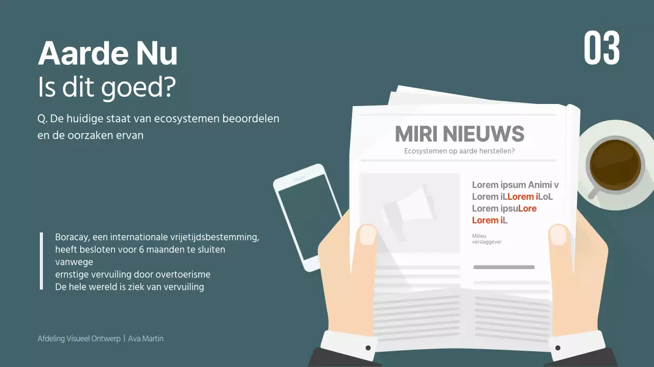 Een groene wereldbol maken