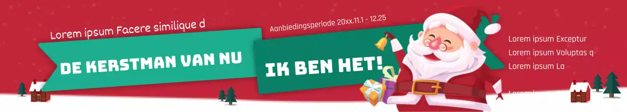Kerstman geeft evenement