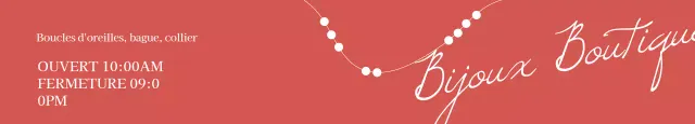 Bannière de la bijouterie