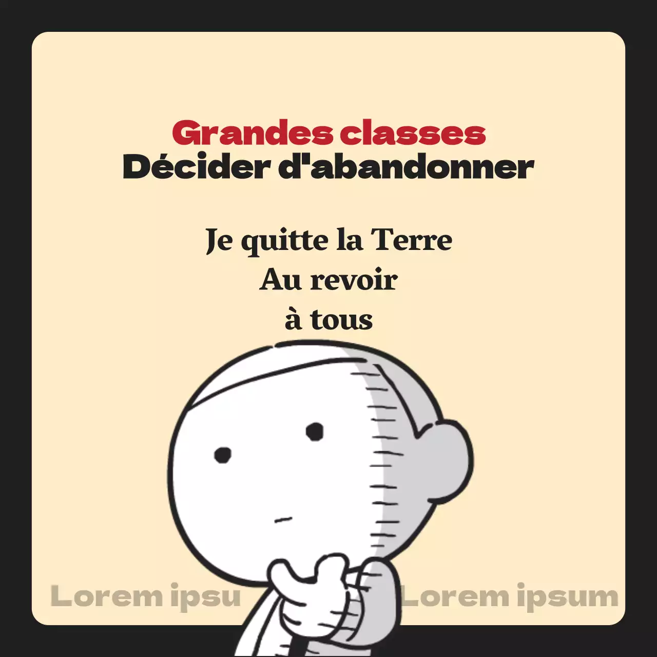 Les abrutis d'étudiants beige et noir au goût de bouteille